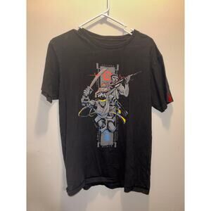 Meta Threads Men's NINJA x DRLUPO Collaboration Black Graphic T-Shirt M